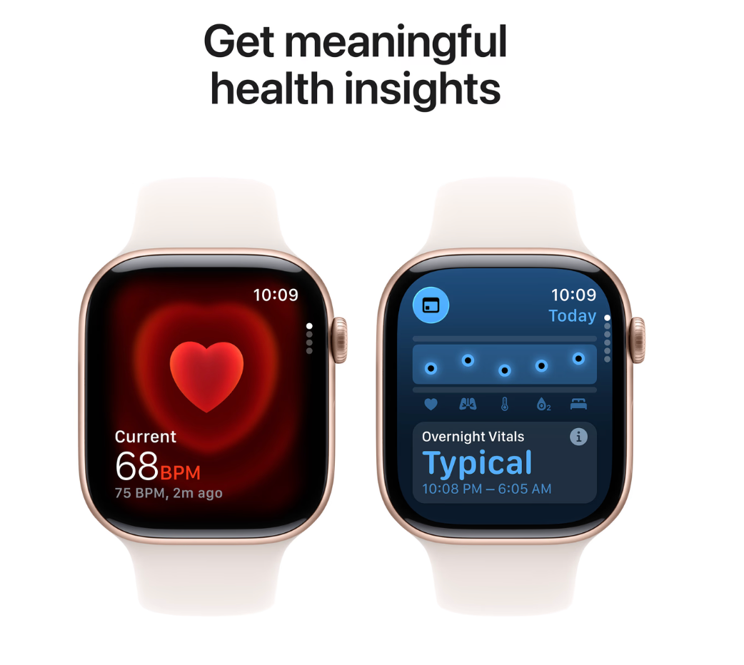 Apple Watch Series 11 46mm Roségoud Sportband S/M