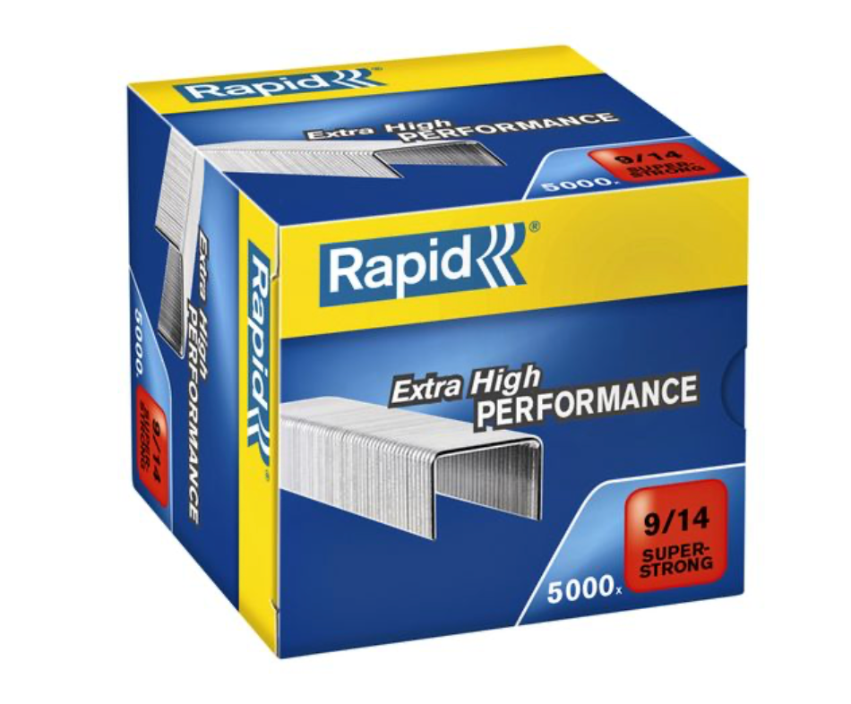 Rapid SuperStrong nietjes 9/14, gegalvaniseerd, doos van 5000 stuks