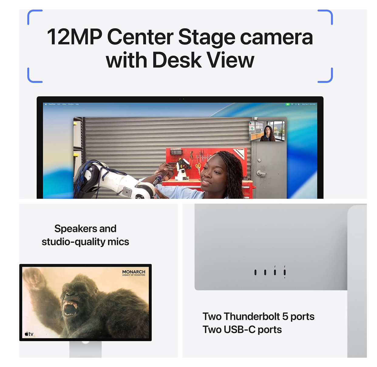 Apple Studio Display Nanotextuur (2026) met VESA montage
