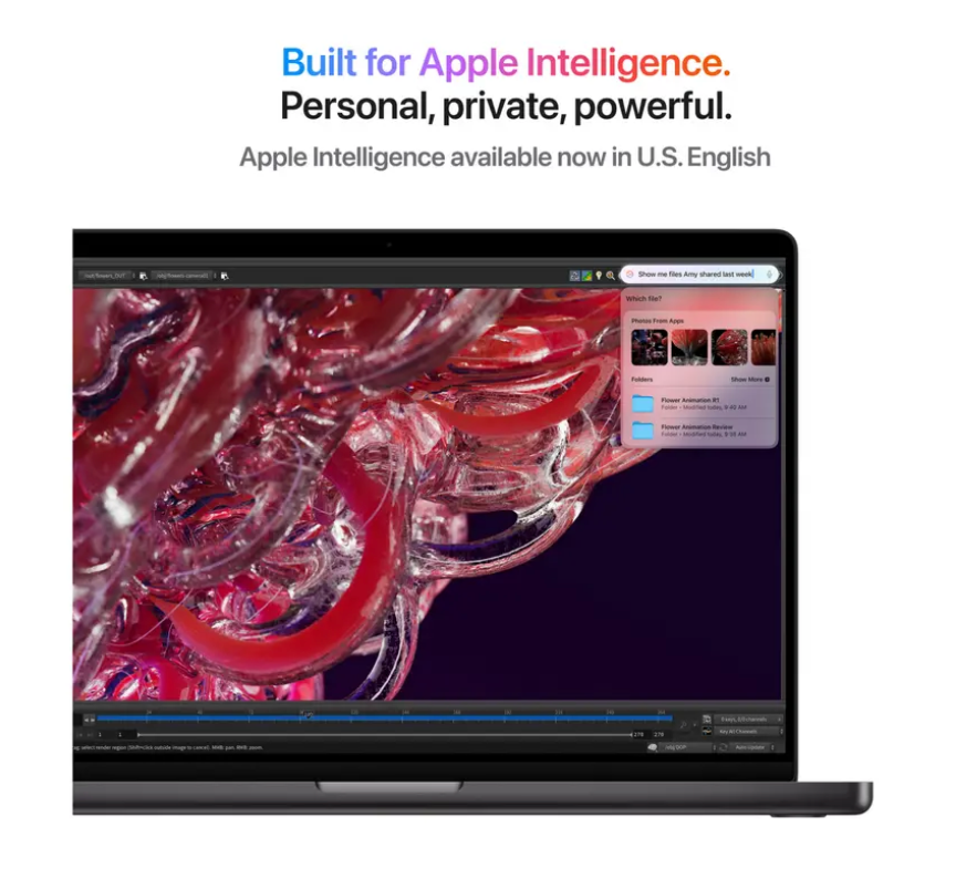 Apple MacBook Pro (2024) 16 inch M4 Pro (14 core CPU/20 core GPU) 24GB/1TB Spacezwart QWERTY