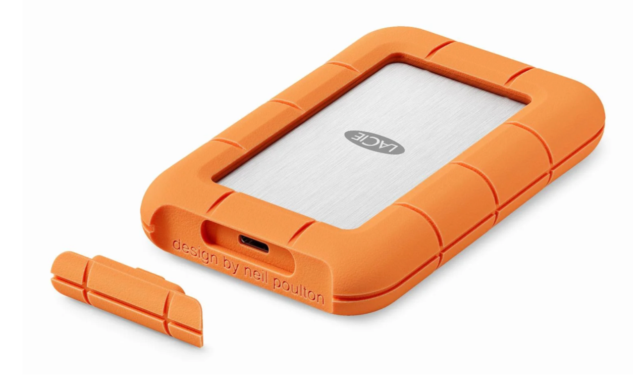 LaCie STND4000400 externe solide-state drive Thunderbolt technologie 4 TB USB Type-C USB4 Gen 3x2 Oranje, Roestvrijstaal