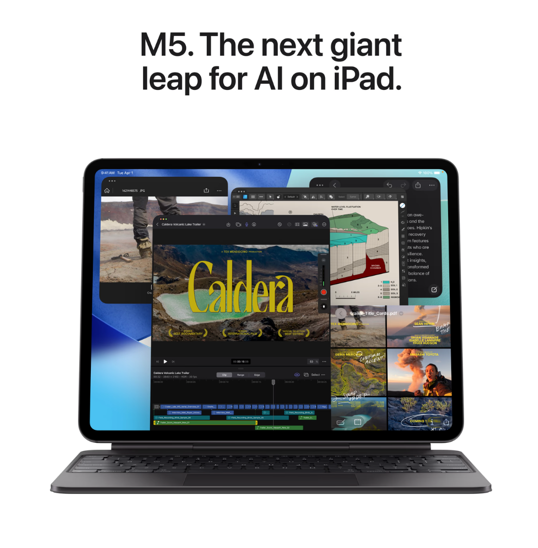 Apple iPad Pro (2025) 13", glas met nanotextuur, Wi-Fi, 1TB opslag Zilver