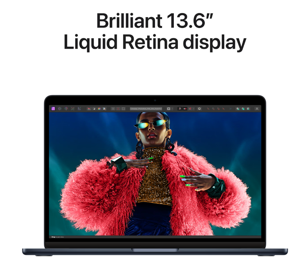 Apple MacBook Air 13inch (2024 ) M3 8-core, 16GB ram, 10-core GPU, 512GB ssd, Blauw, QWERTY