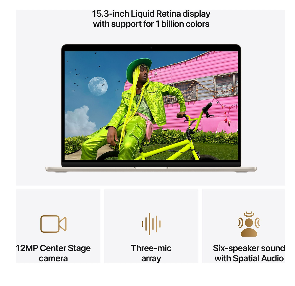 Apple MacBook Air (2026) 15 inch M5 (10CPU/10GPU) 16GB 512GB Starlight QWERTY