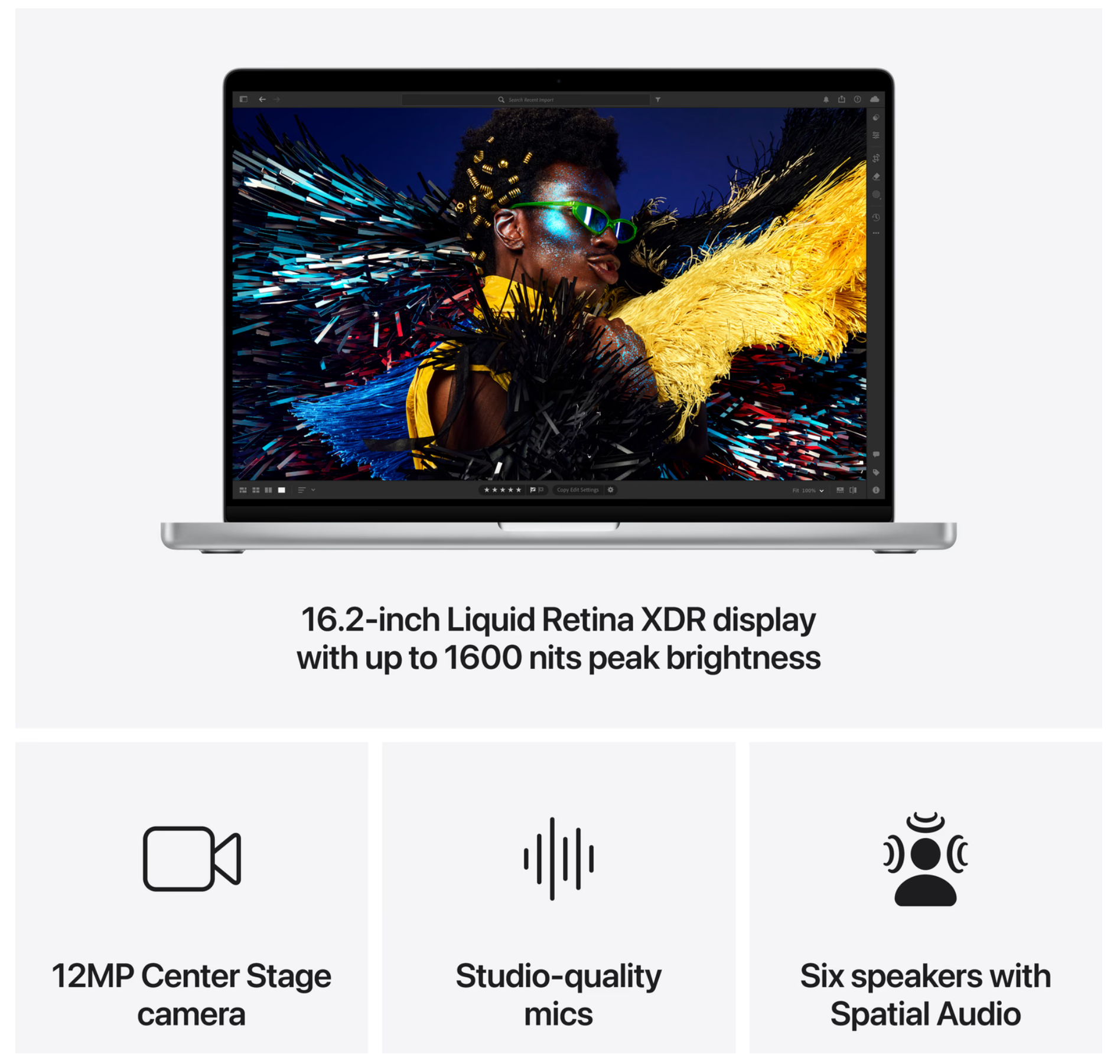 Apple MacBook Pro (2024) 16" M4 Max 16‑core CPU, 40‑core GPU, 48GB ram, 1TB opslag, NL, Zilver, QWERTY