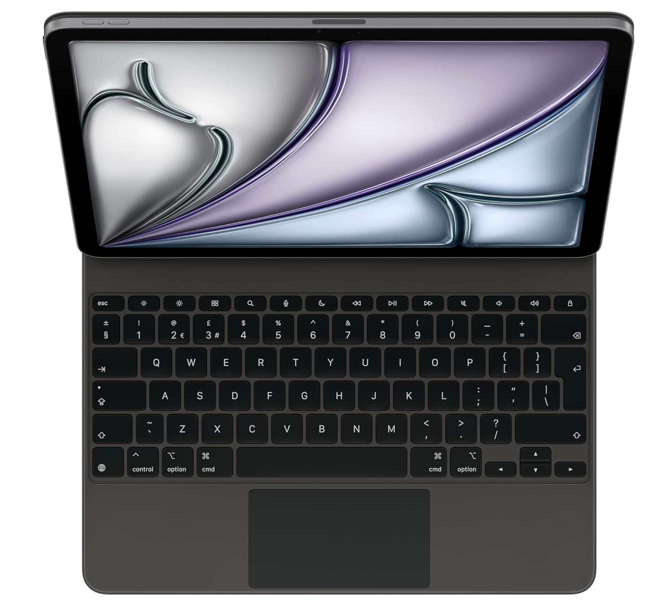 Apple Magic Keyboard-hoes voor de 13-inch iPad Air (M3), comfortabel typen, ingebouwde trackpad, Engels (VK) - Zwart