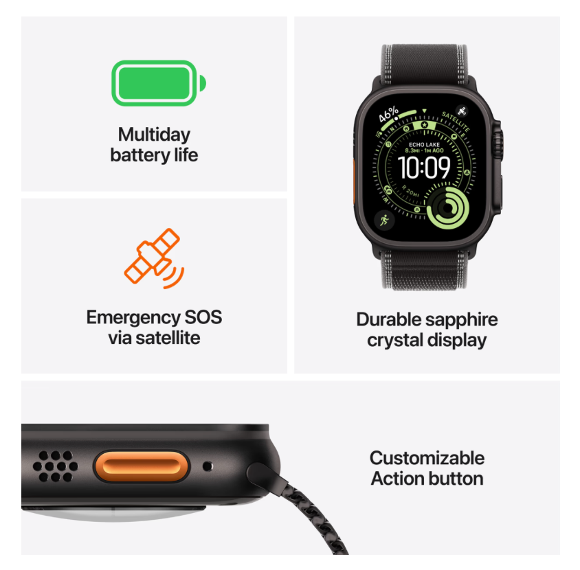 Apple Watch Ultra 3 Cellular 49mm Natural Ocean Band