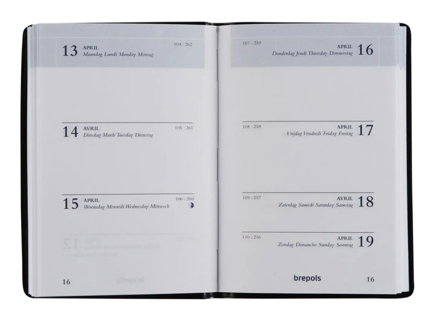 Brepols agenda Armada Seta 4-talig, blauw, 2026