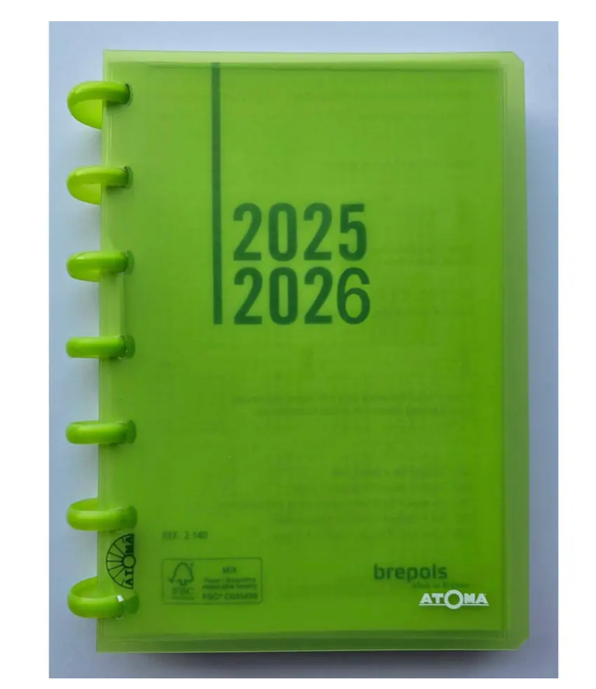 Atoma schoolagenda,  ft 110 x 170 mm, 1dag per pagina, 2025-2026 (Assorti)