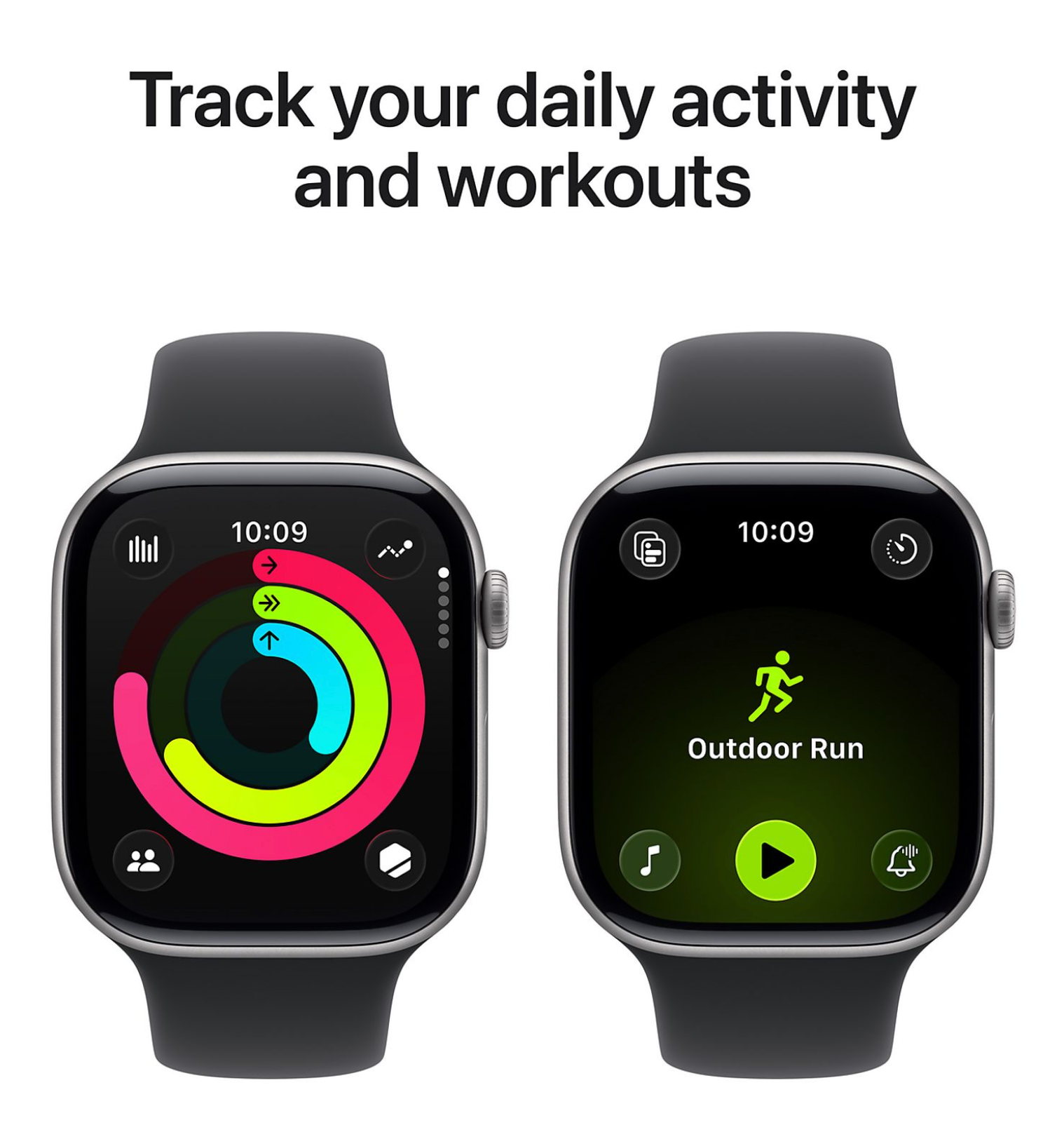 Apple Watch Series 11 GPS 46mm Aluminium Case - Black Sport Band M/L Smartwatch Space Grey