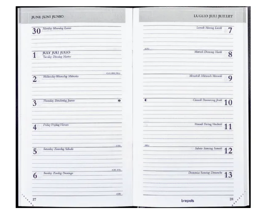 Brepols Breplan Seta, geassorteerde kleuren, 2026