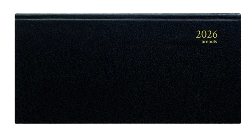 Brepols plan- en zakagenda Breprint Lima, zwart, 2025-2026