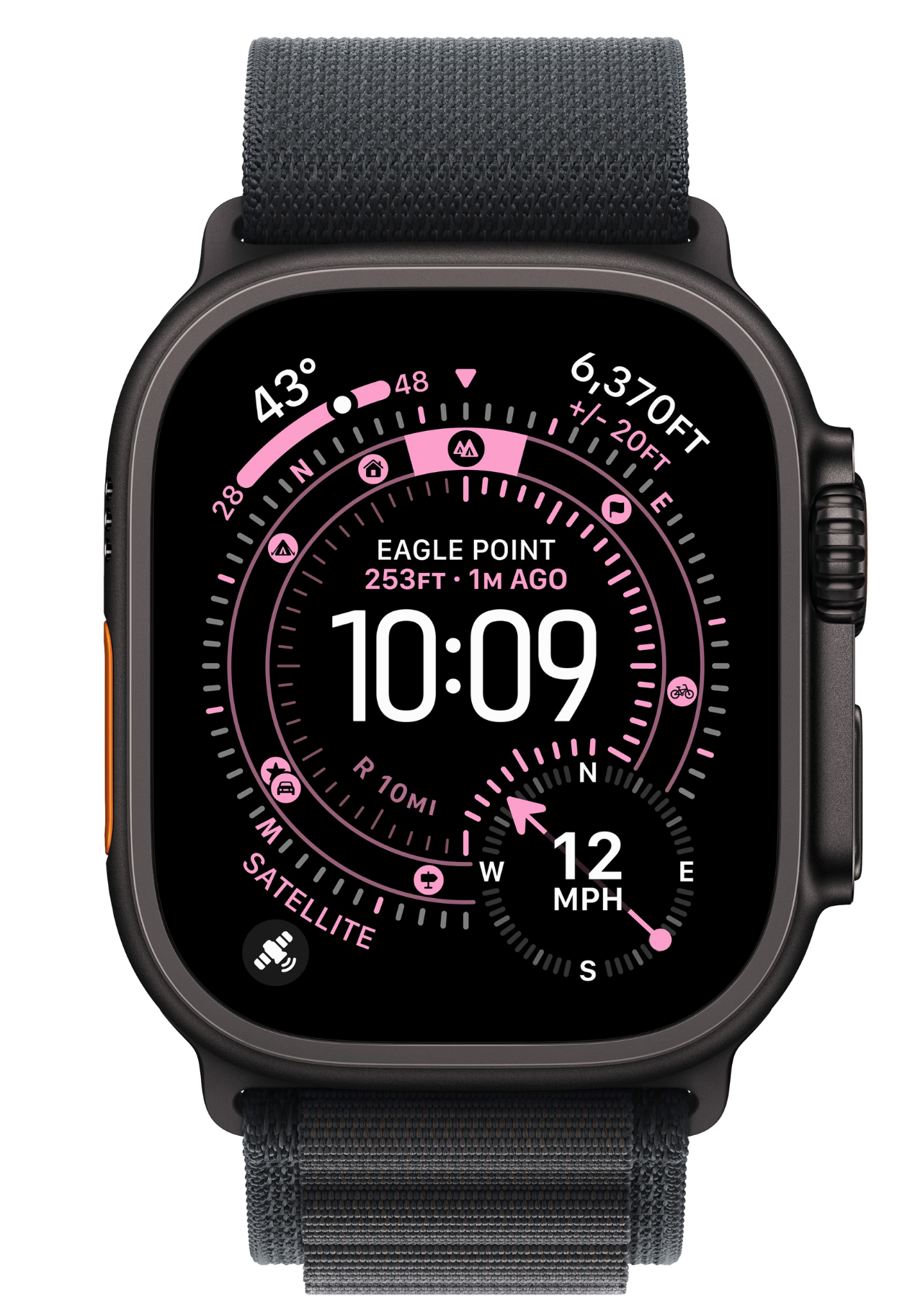 Apple Watch Ultra 3 Cellular 49mm Zwart Alpine Band M