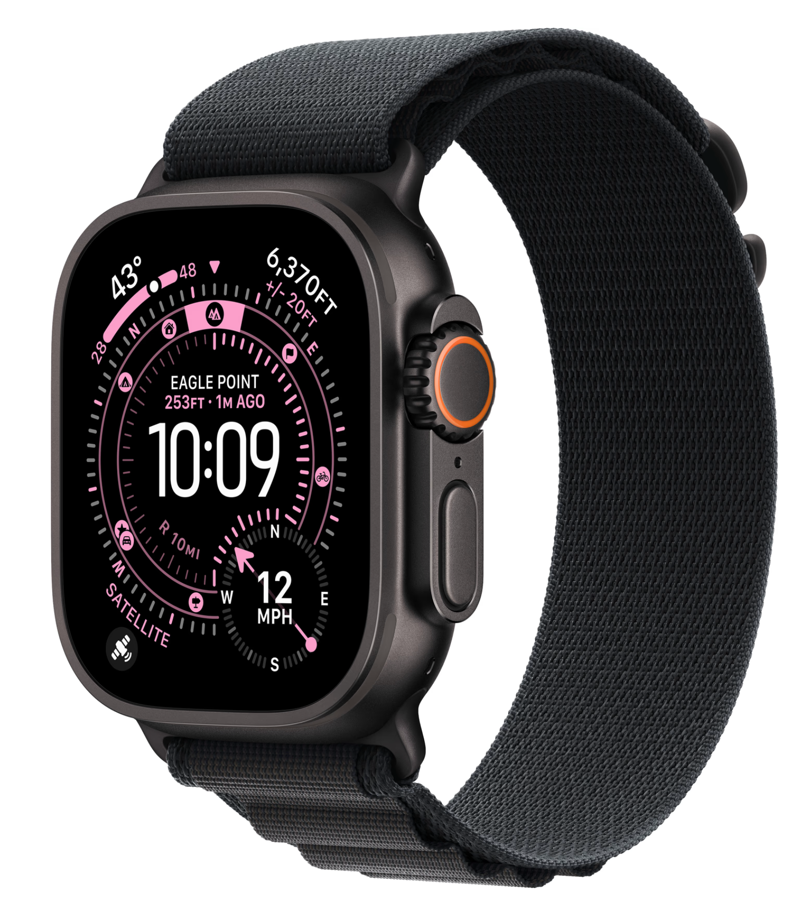 Apple Watch Ultra 3 Cellular 49mm Zwart Alpine Band M