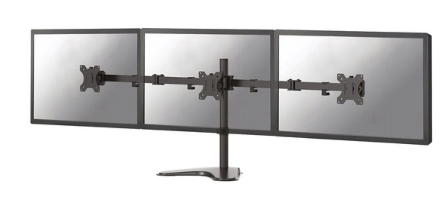 Neomounts FPMA-D550DD3BLACK full motion monitorstandaard 3 schermen - 10-27" - zwart
