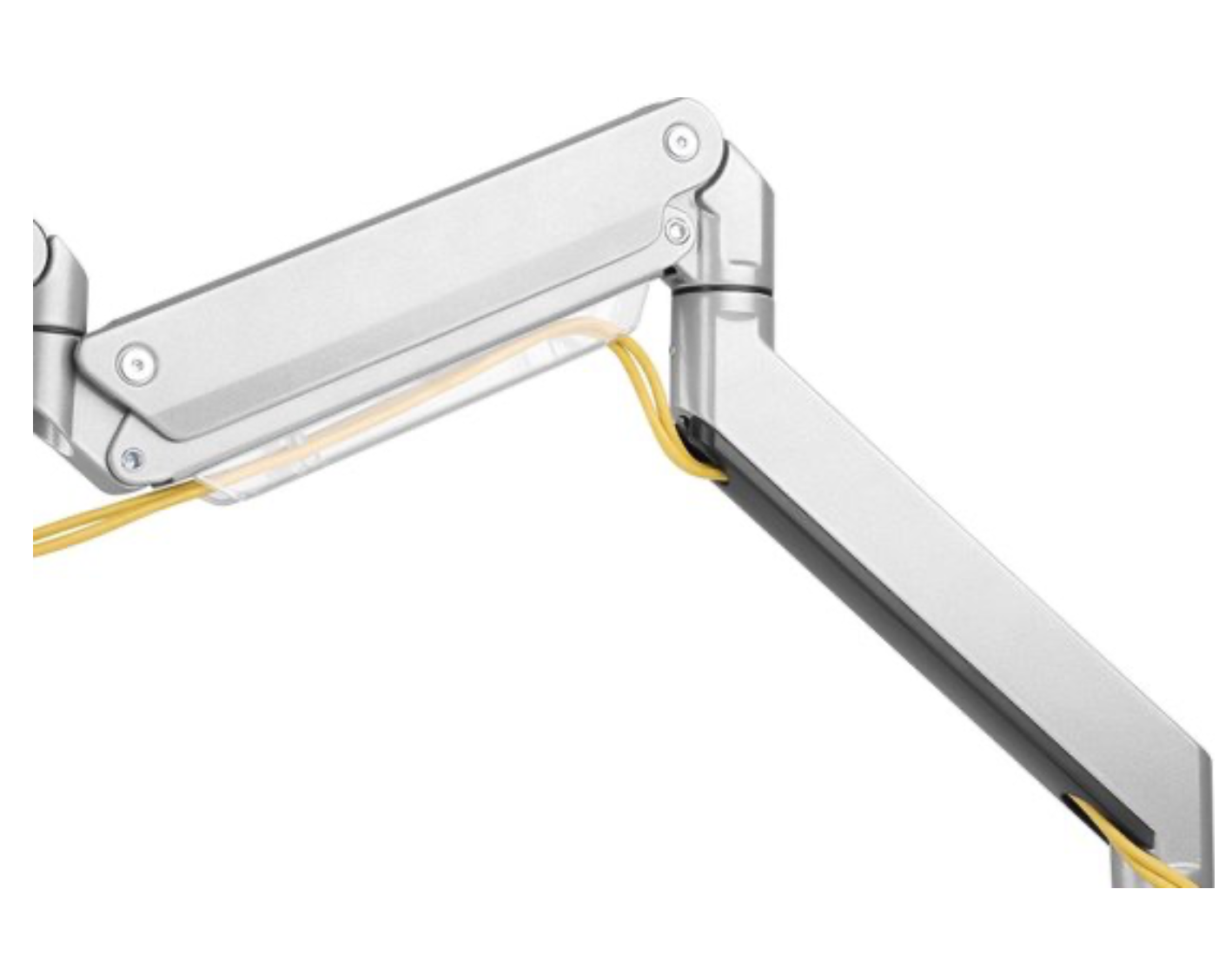 Neomounts NM-D775SILVERPLUS Monitorarm 10-49" - gasveer - Topfix - 180°-stop