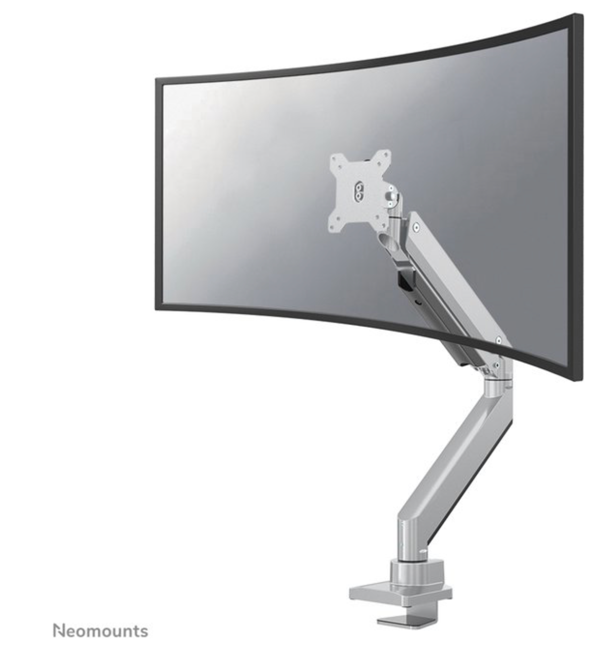 Neomounts NM-D775SILVERPLUS Monitorarm 10-49" - gasveer - Topfix - 180°-stop