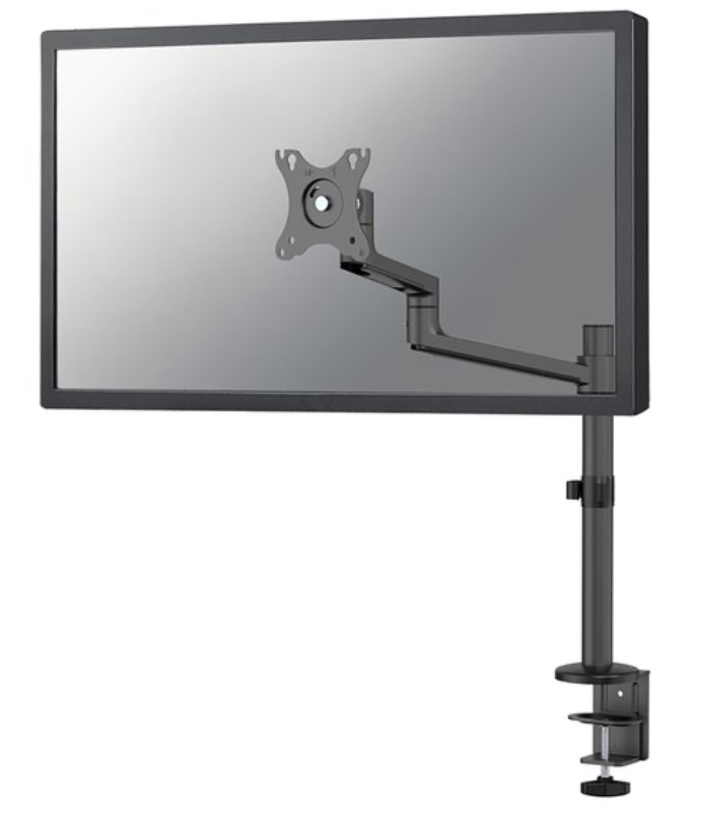 Neomounts NEXT Lite DS60-425BL1 Monitorarm 1 scherm - 17-27" - 0-8 kg - ruimtebesparend T-Rex model - 100% plasticvrije verpakking - zwart
