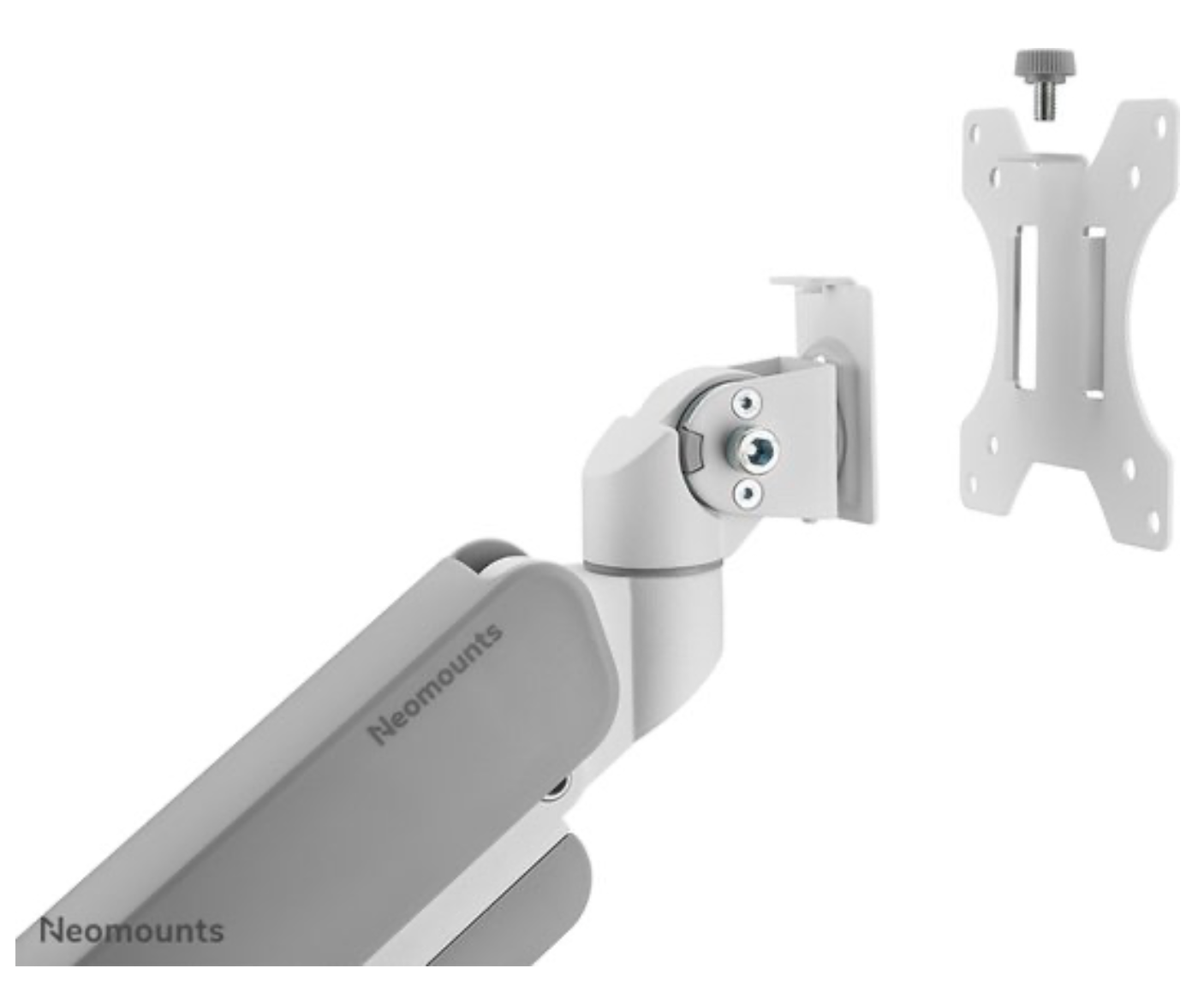 Neomounts DS70PLUS-450WH1 Monitorarm 17-49" - gasveer - Topfix - 180°-stop