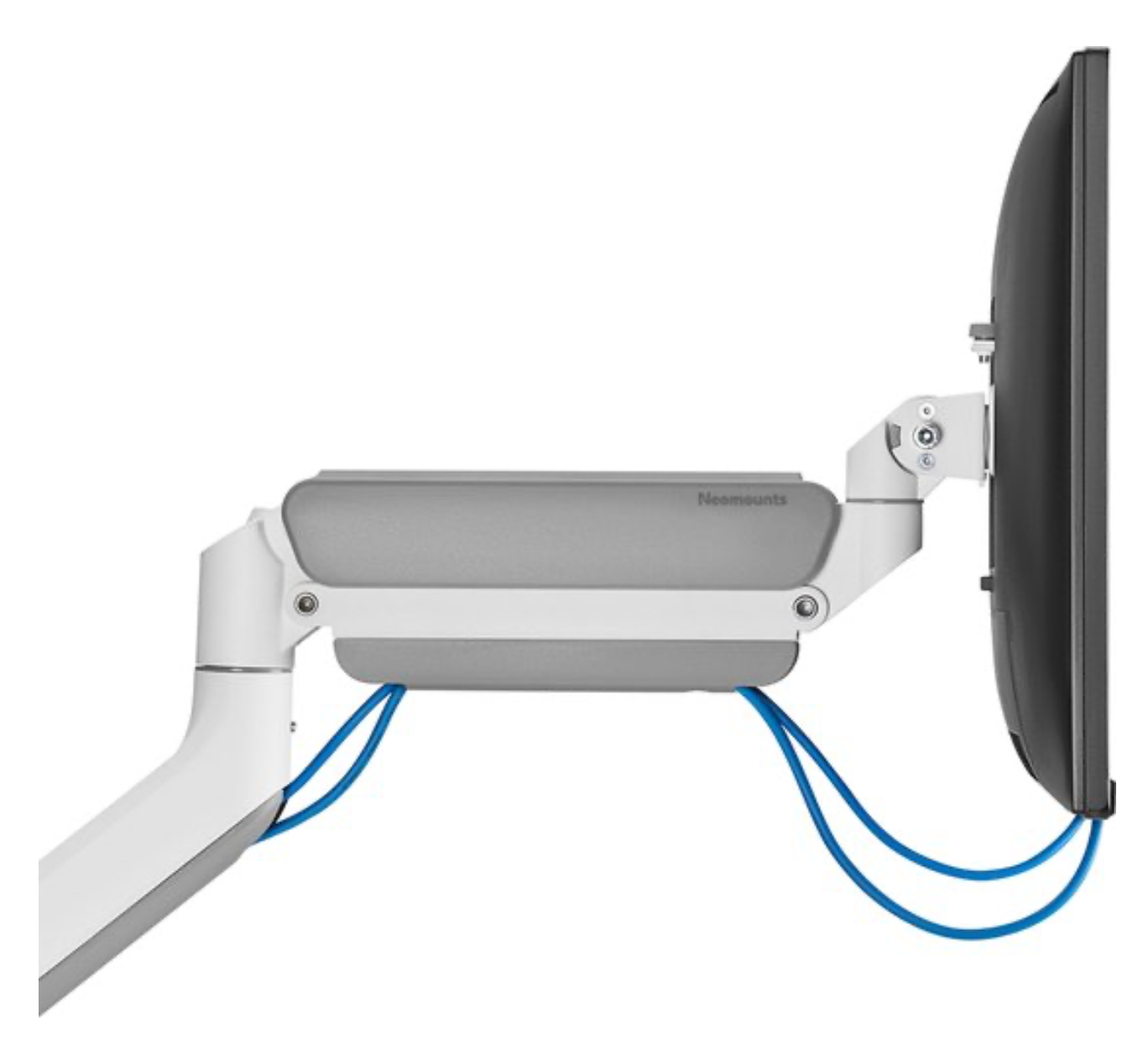 Neomounts DS70PLUS-450WH1 Monitorarm 17-49" - gasveer - Topfix - 180°-stop