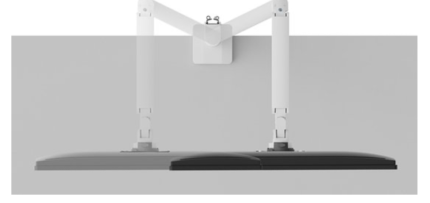 Neomounts NEXT Slim DS70-250WH1 Monitorarm 1 scherm - 17-35" - 1-9 kg (curved 8 kg) - gasveer - 180°-stop - Topfix - Easy Install-model - 100% plasticvrije verpakking - wit