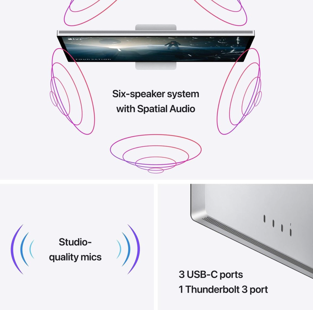 Apple Studio Display VESA-adapter Nanotextuur  Aluminium