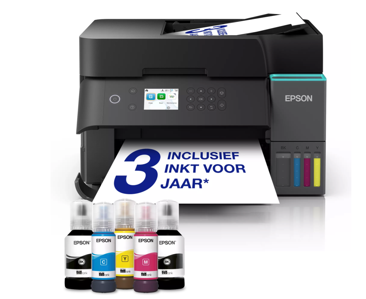 Epson EcoTank ET-3950 multifunctionele A4 Wi-Fi-printer met inkttank, inclusief tot wel 3 jaar aan inkt