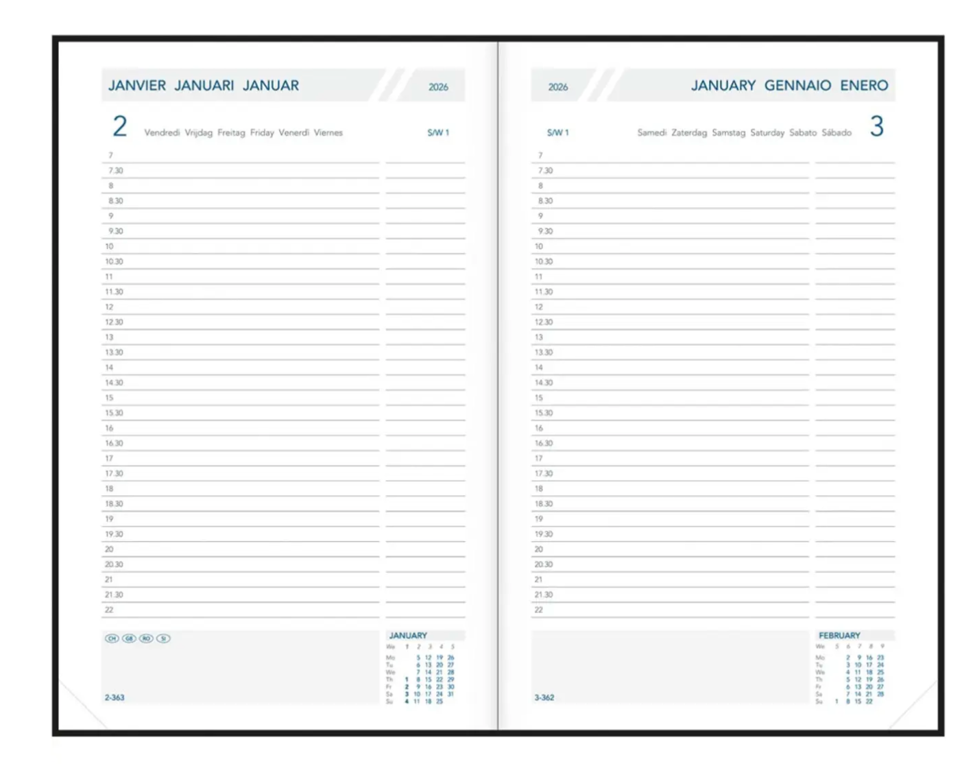 Aurora Folio FA211 Balacron, zwart, 2026