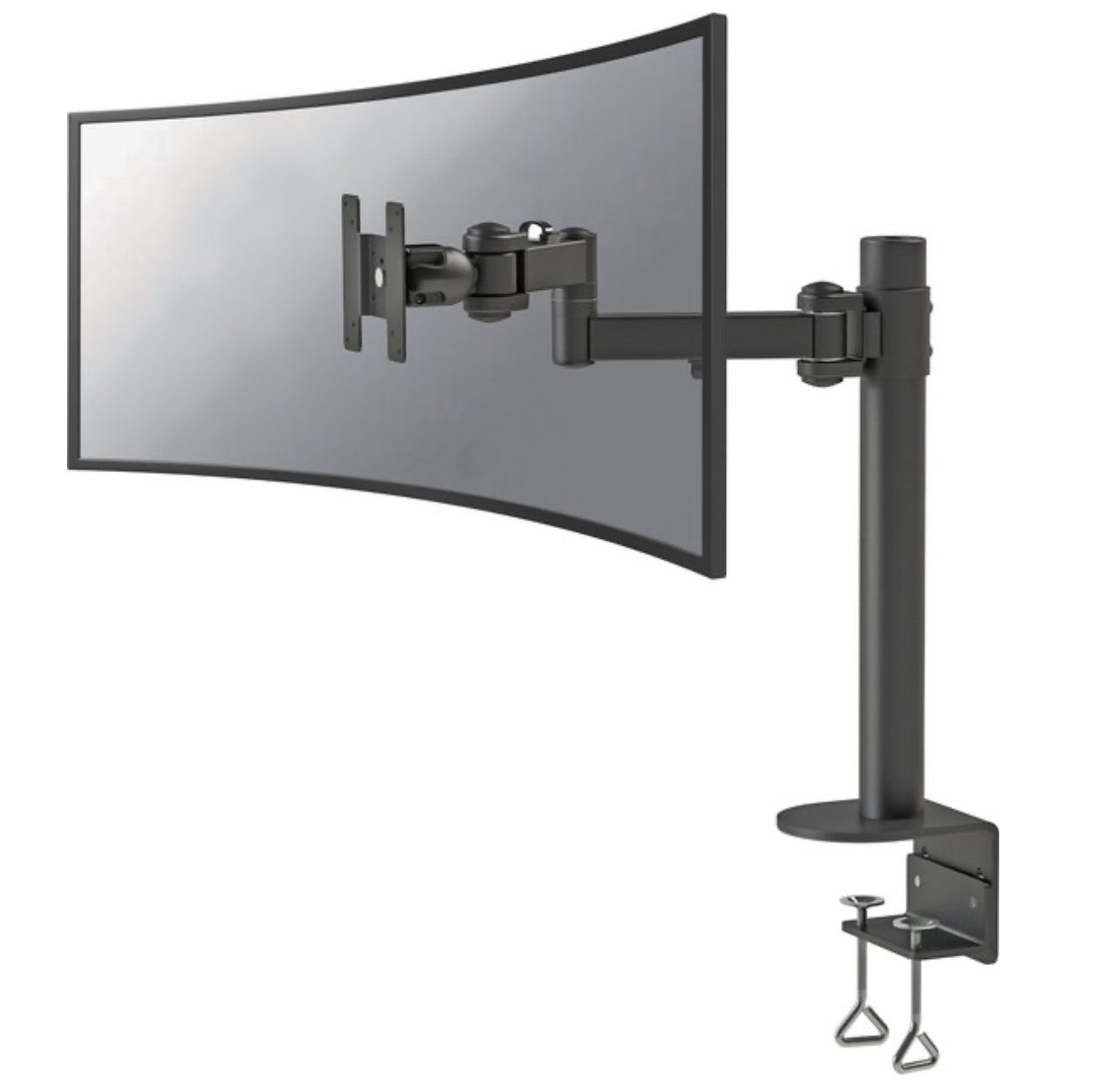 Neomounts FPMA-D960BLACKPLUS Monitorarm 1 scherm - 10-49" - 0-20 kg (curved 18 kg) - zwart