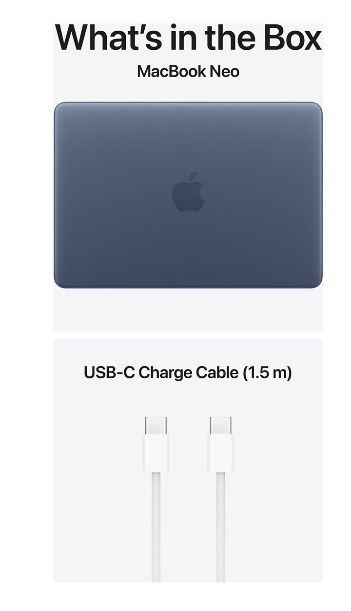 Apple MacBook Neo (2026) 13inch A18 Pro 8GB 256GB Indigo QWERTY