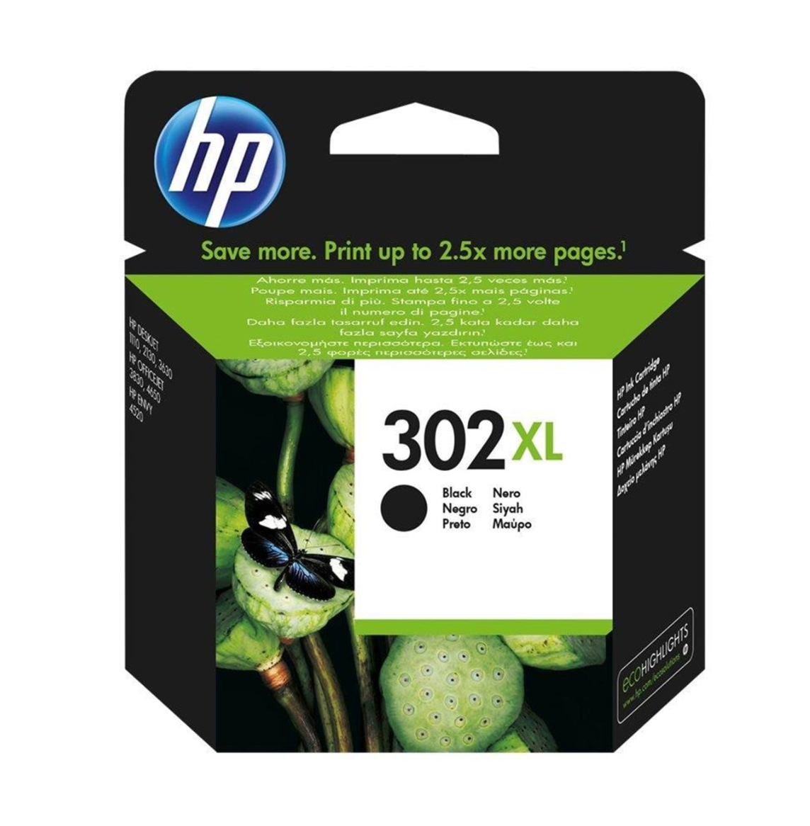 HP 302XL originele high-capacity zwarte inktcartridge