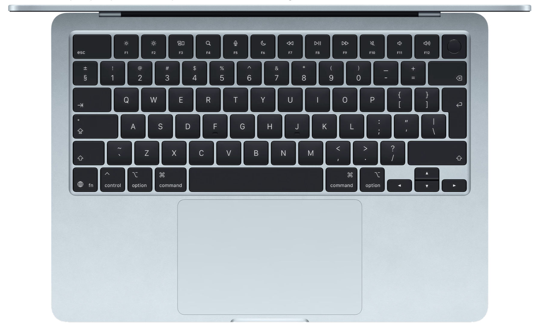 Apple MacBook Air 13 inch (2025) M4 (10 CPU/8 GPU) 16GB/256GB Hemelsblauw QWERTY