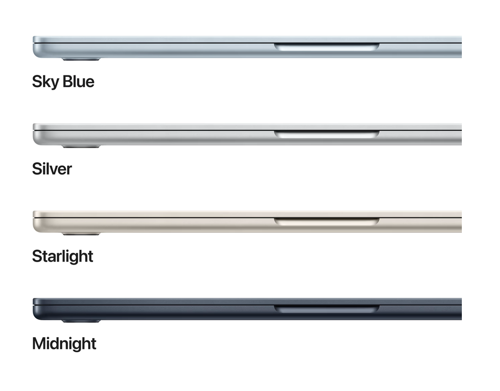 Apple MacBook Air 15 inch (2025) M4 (10 core CPU/10 core GPU) 16GB/512GB Hemelsblauw QWERTY