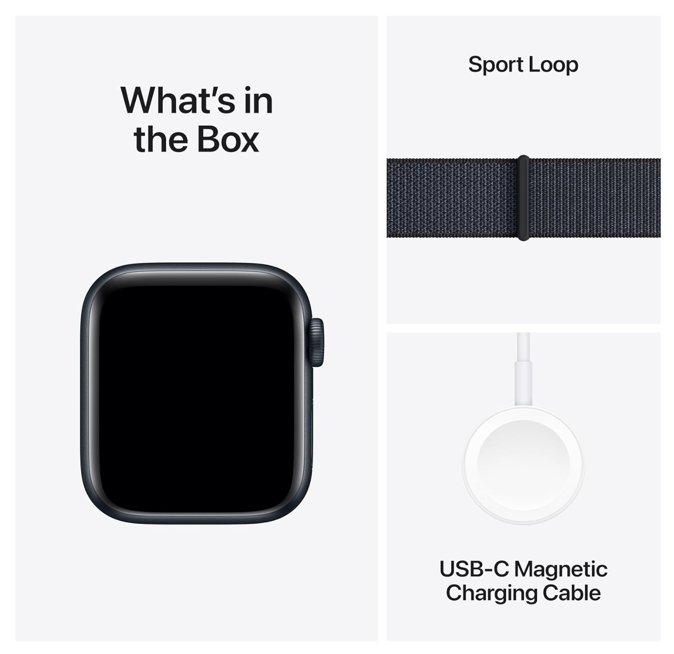 Apple Watch SE (2024) 40mm, GPS + Cellular, Geweven bandje, Zwart (Zwart)