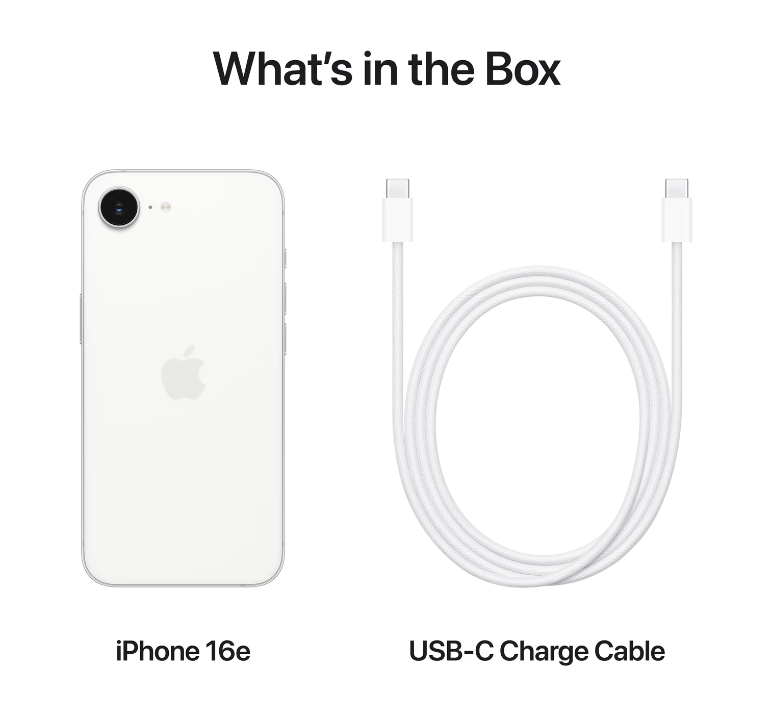 Apple iPhone 16e 128GB Wit