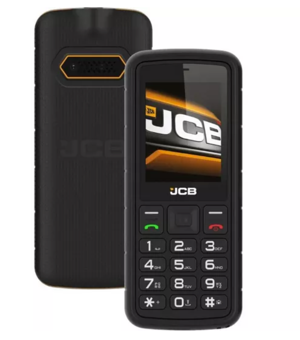 JCB Tradesman 2F 4G Rugged, Waterproof & Floating Phone 128 MB, Black & Yellow