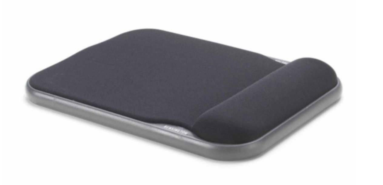 Kensington muismat met polssteun, Gel, Verstelbaar, Zwart