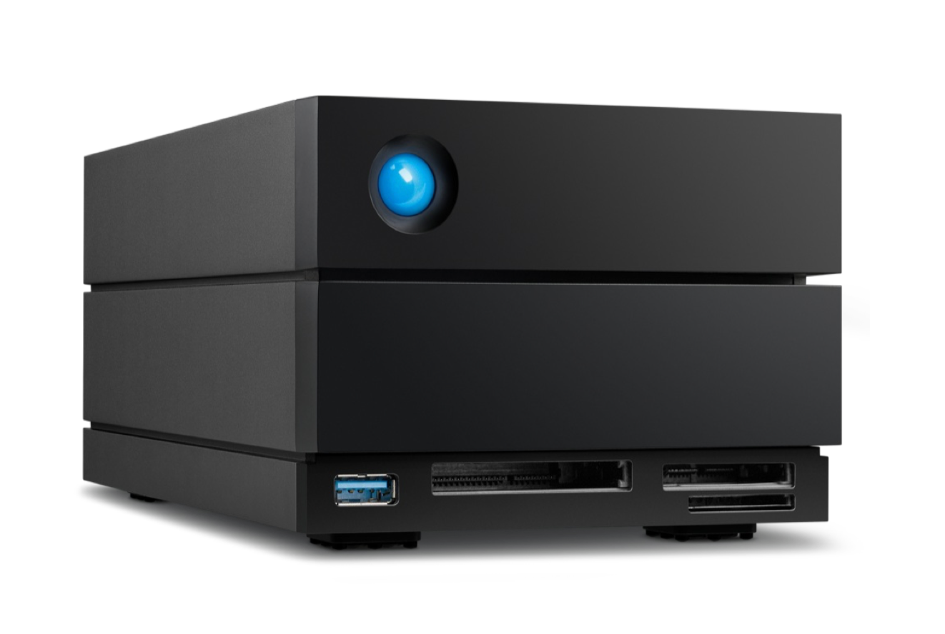 LaCie 2big Dock v2 disk array 60 TB Desktop Zwart