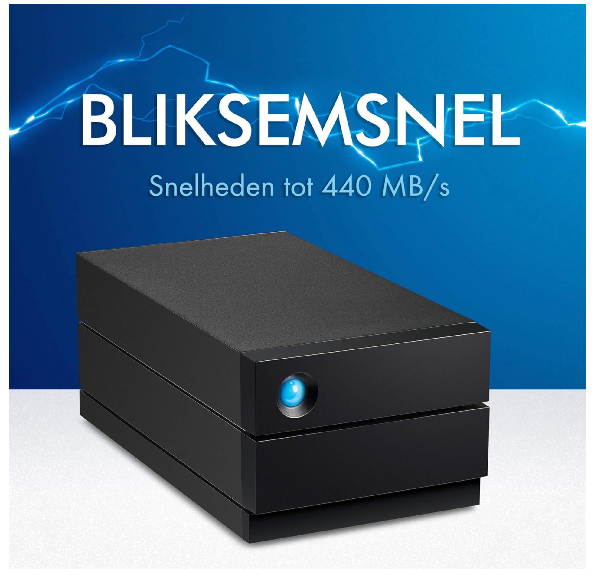 LaCie 2big RAID disk array 36 TB Desktop Zwart