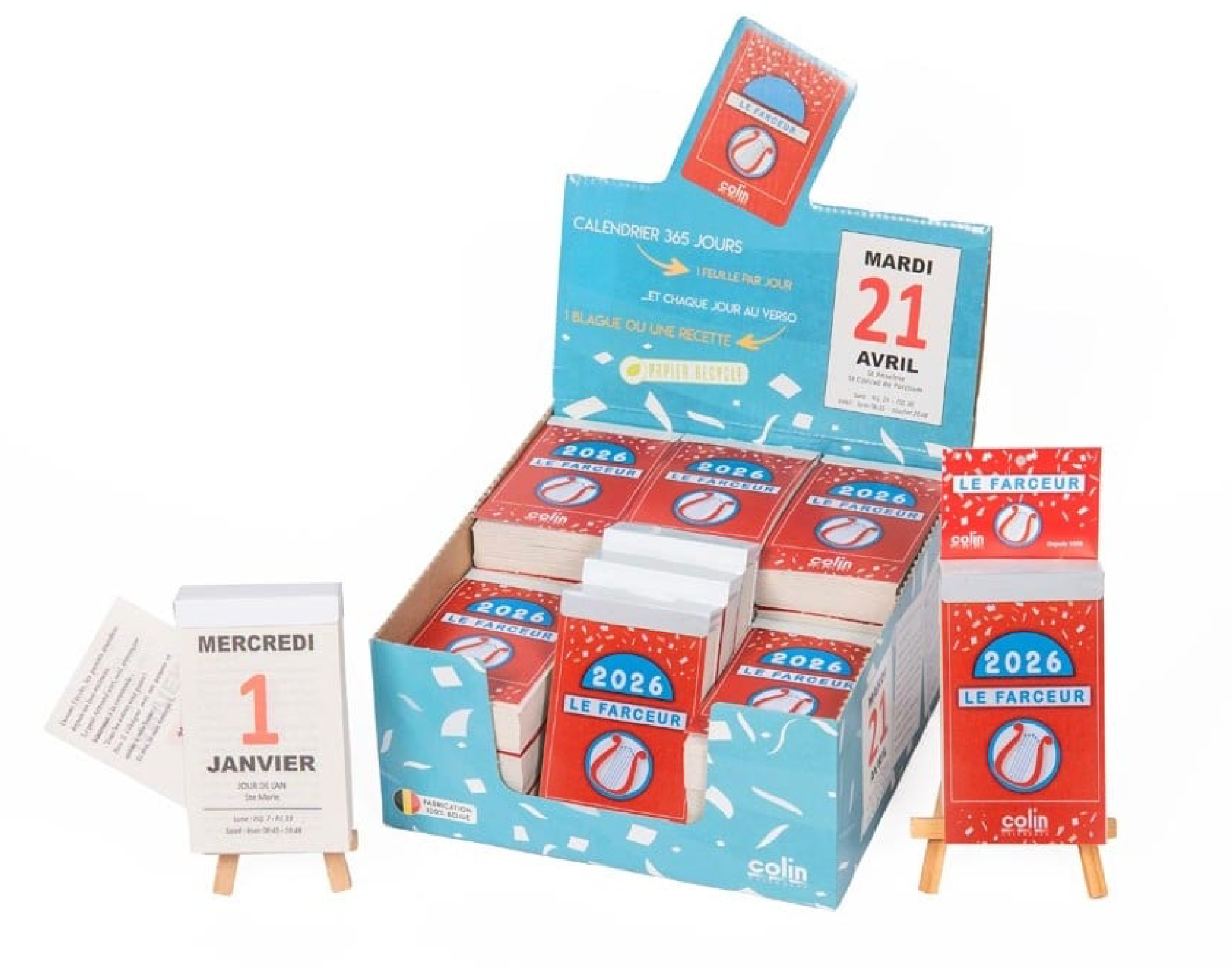 Dagblokkalender Le Farceur François Pirette 2026
