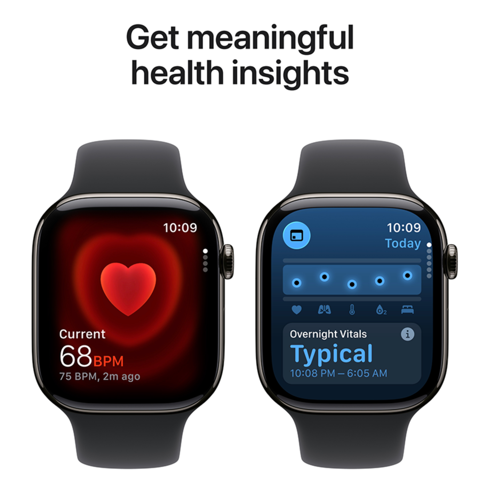 Apple Watch Series 11 42mm GPS + Cellular Titanium, Sportbandje M/L, Zwart (Zwart)