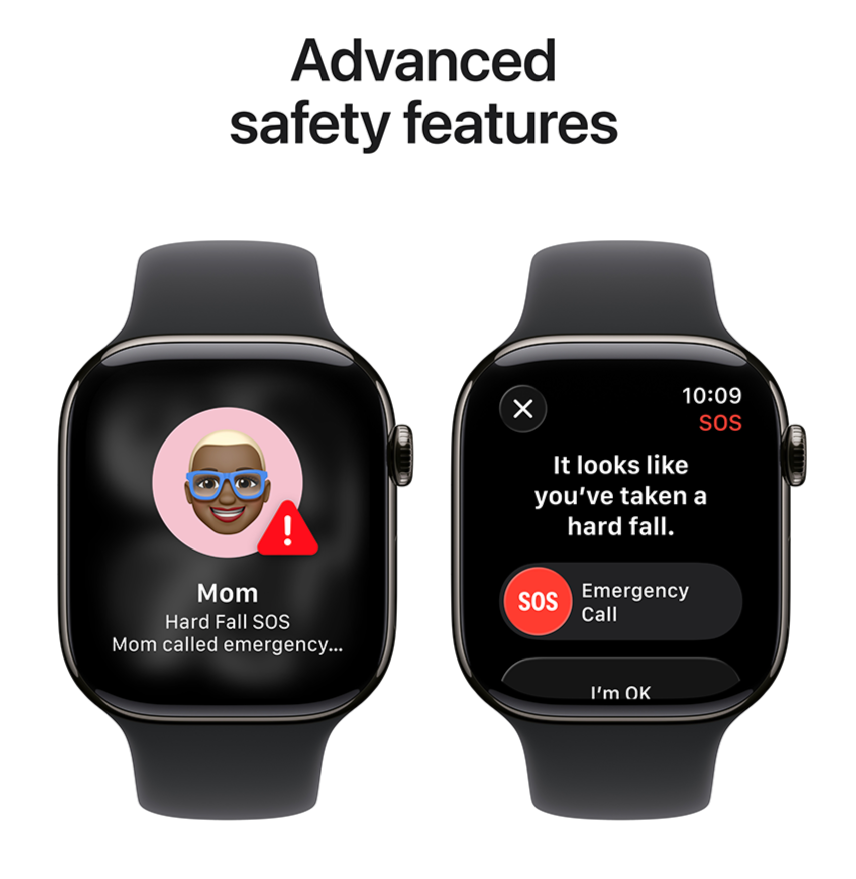 Apple Watch Series 11 42mm GPS + Cellular Titanium, Sportbandje M/L, Zwart (Zwart)