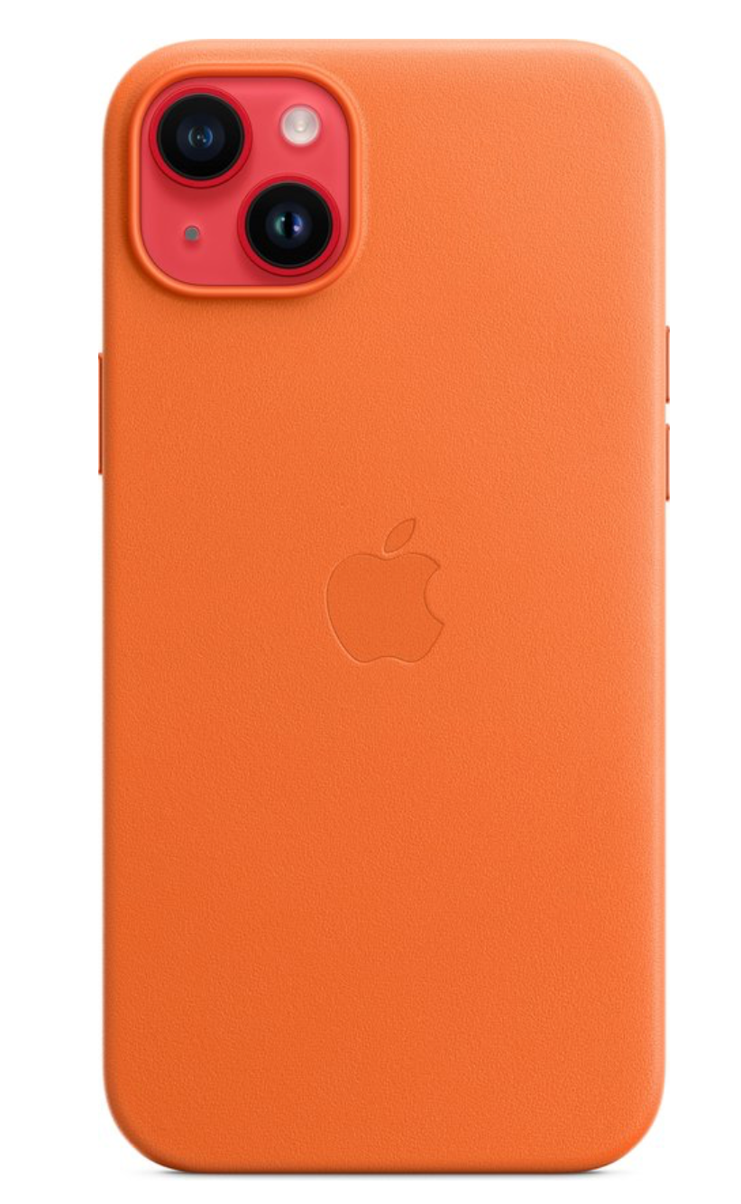 Apple MPPF3ZM/A Leren hoesje MagSafe iPhone 14 Plus - Oranje