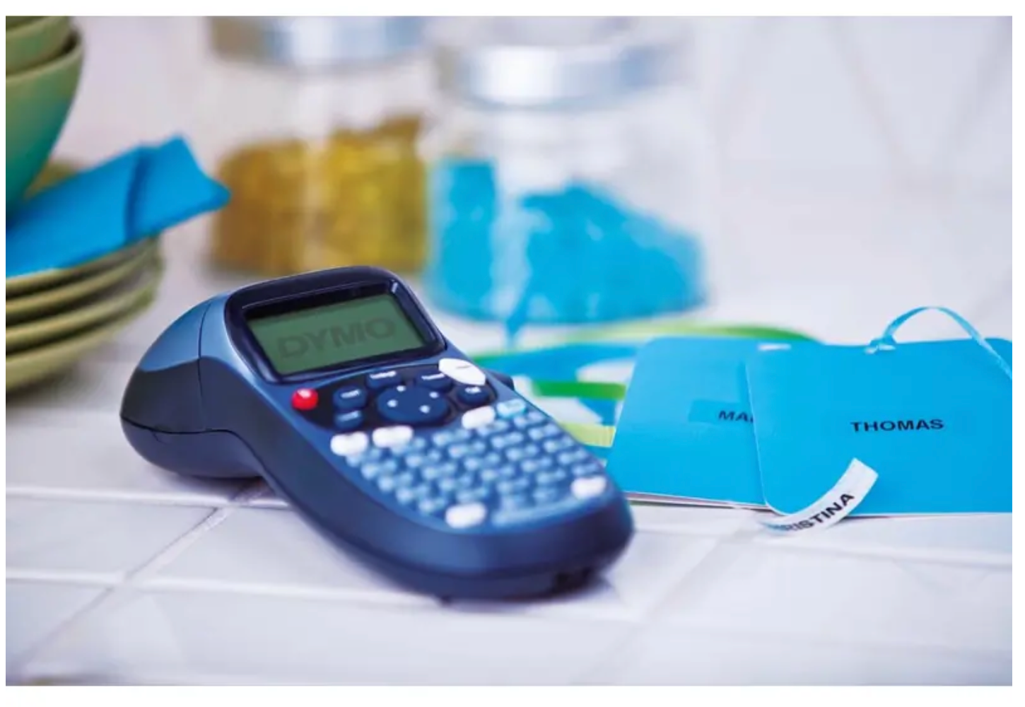 Dymo beletteringsysteem LetraTag LT-100H, inclusief 1 LT-tape, grijs