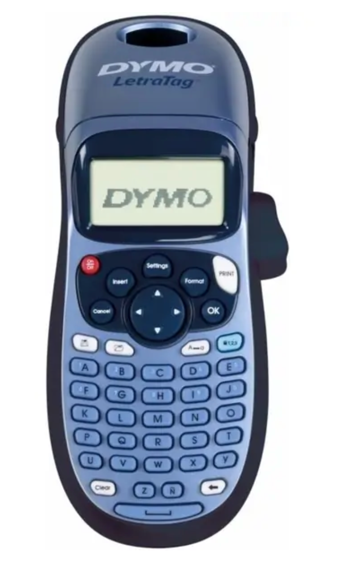 Dymo beletteringsysteem LetraTag LT-100H, inclusief 1 LT-tape, grijs