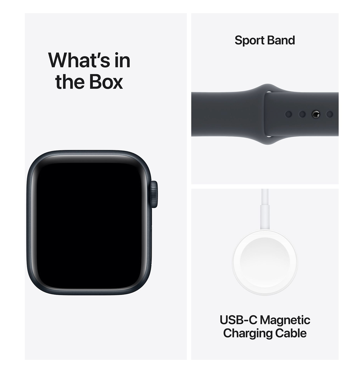 Apple Watch SE (2024) 40mm GPS + Cellular, Sportbandje S/M, Zwart (Zwart)