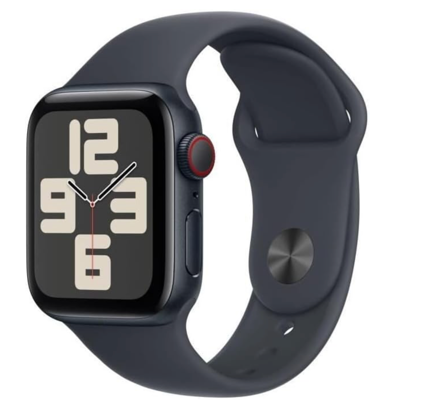 Apple Watch SE (2024) 40mm GPS + Cellular, Sportbandje S/M, Zwart (Zwart)