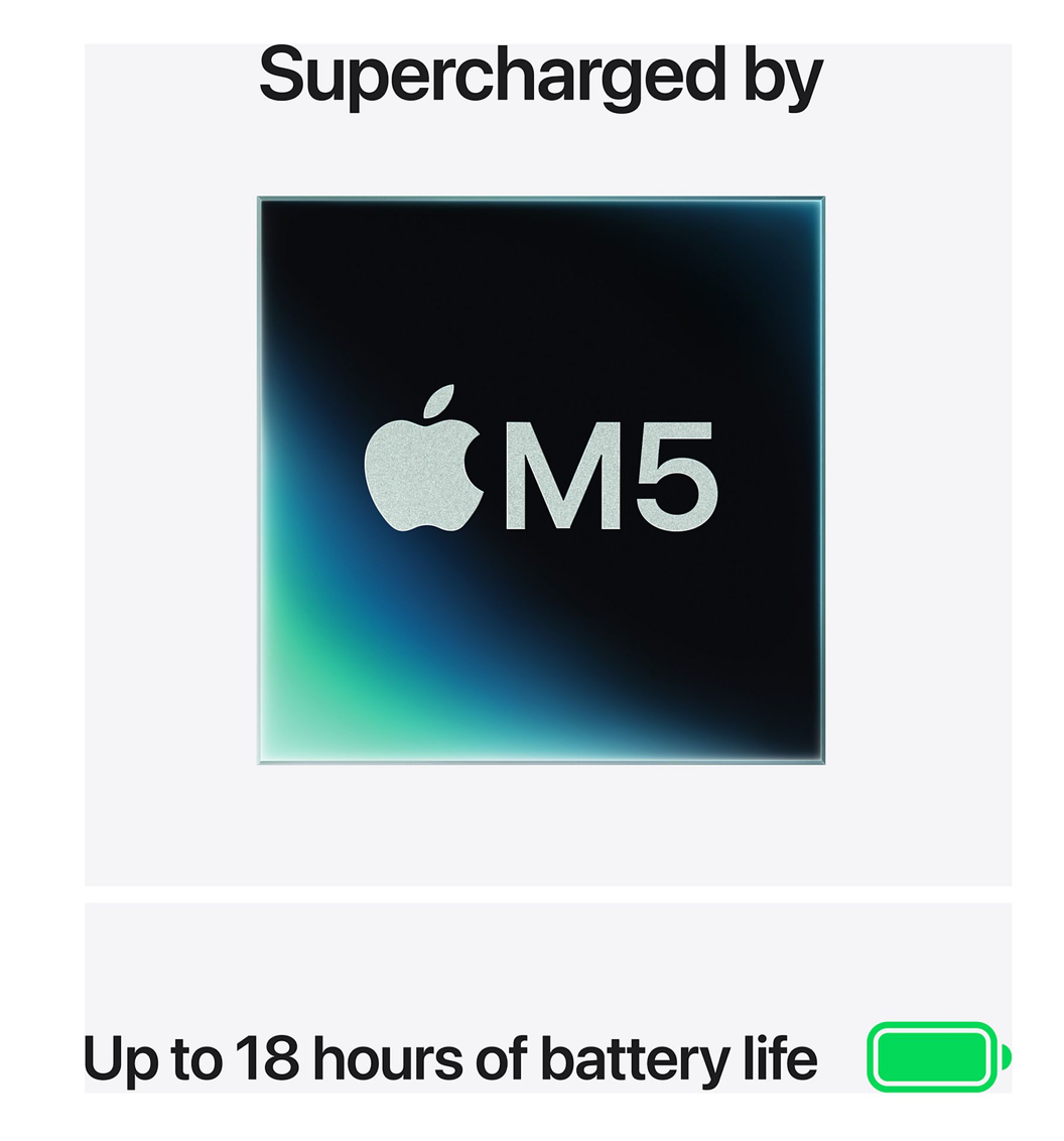 Apple MacBook Air (2026) 13 inch M5 (10CPU/10GPU) 16GB 1TB Silver QWERTY