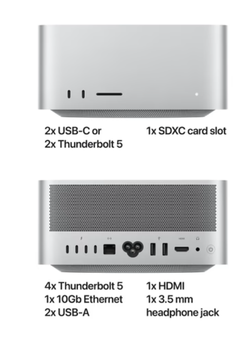 Apple Mac Studio (2025) M4 Max (14 core CPU/32 core GPU) 36GB/512GB