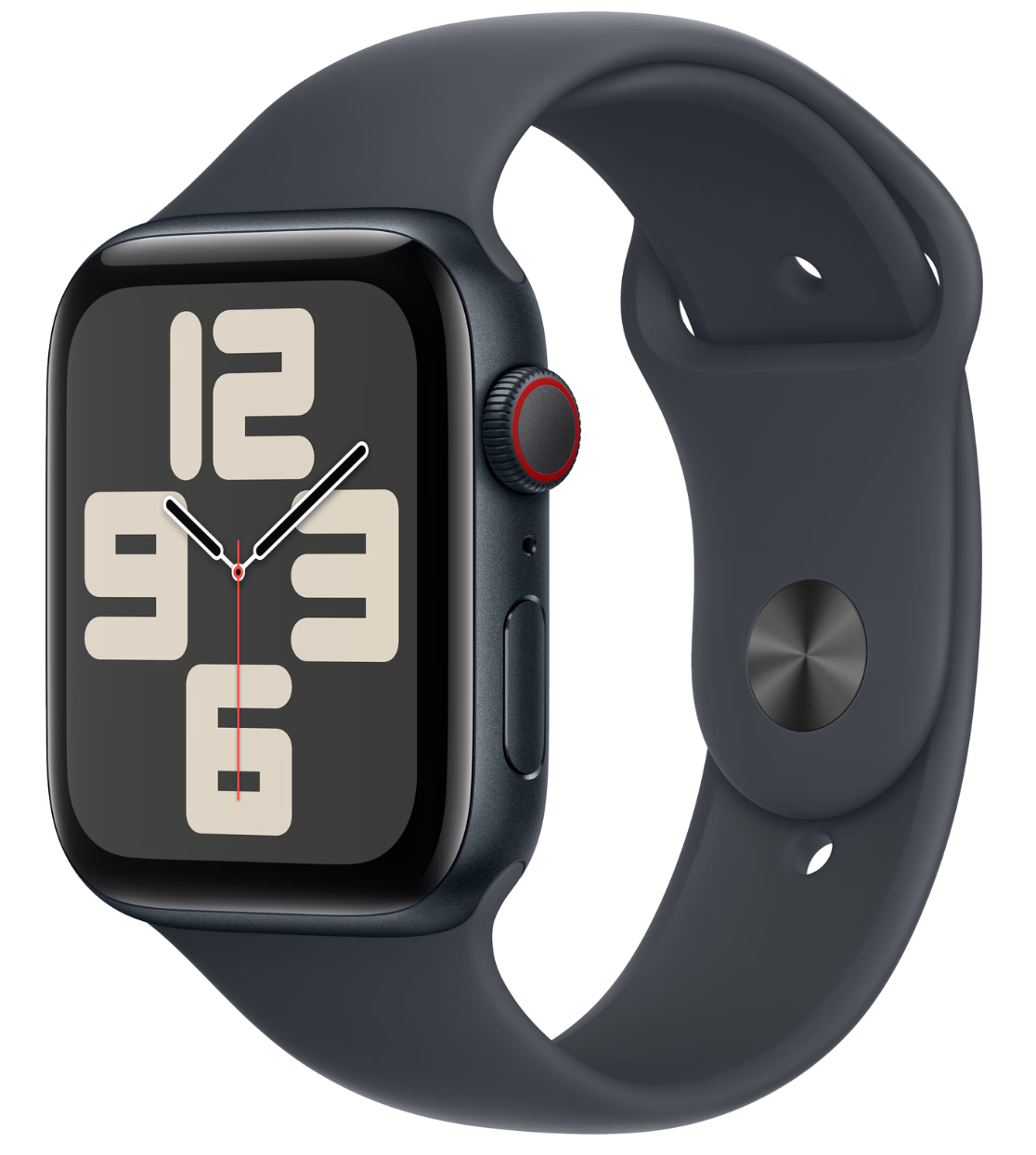 Apple Watch SE (2024) 4G 44mm Midnight Sportband S/M